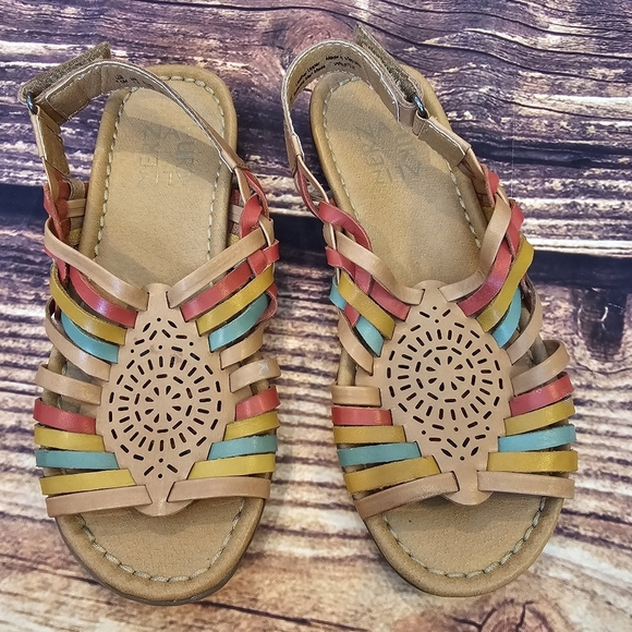 Naturalizer Women's Size 4.5 Whistle Multicolor Huarache Leather Sandals Comfy - Picture 1 of 7